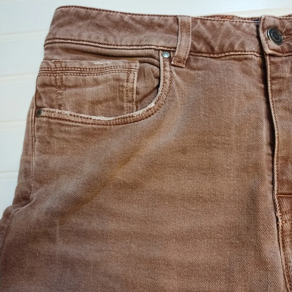Romualdo Sartoria Brown Straight Leg Denim Jeans‎ Mens 32 Classic Luxury Italian